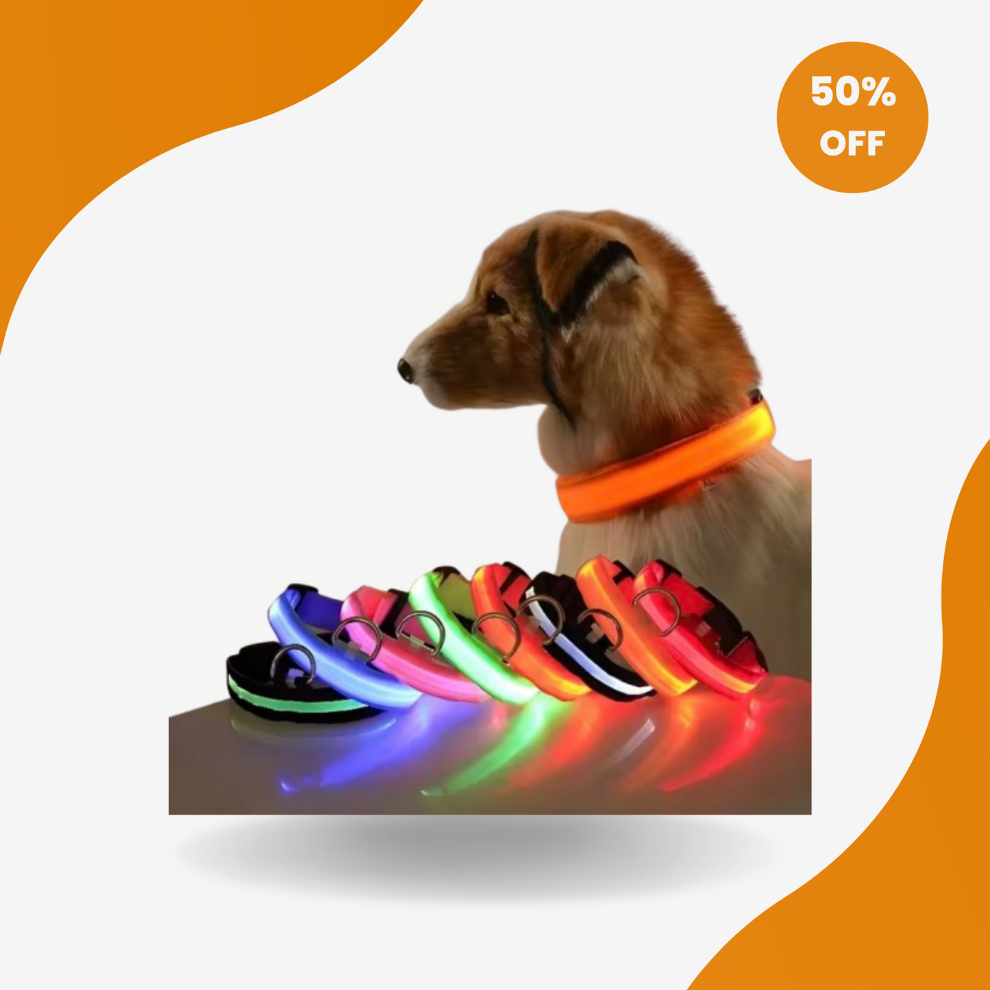 LED Glow Dog Collar – High-Visibility Night Safety